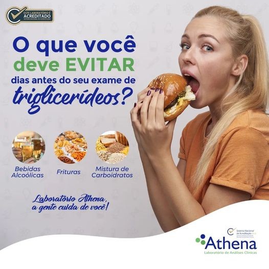 Como deve ser a dieta antes do exame de Triglicerídeos?