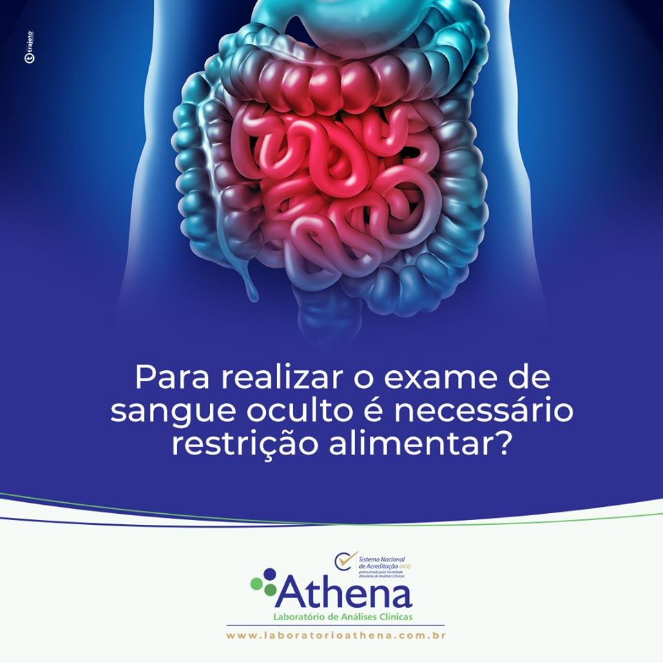 Para realizar o exame de sangue oculto é necessário restrição alimentar?